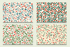 Red &amp; Green Cute Tiny Floral Cutting Boards sublimation Desi Product Image 2