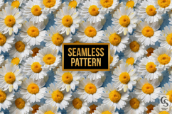 White Daisy Flowers Digital Paper Product Image 2