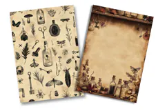 Gothic Witchcraft Junk Journal Pages Product Image 2