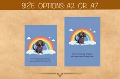 Dachshund sympathy card, Dog condolence cards, Pet loss card Product Image 5