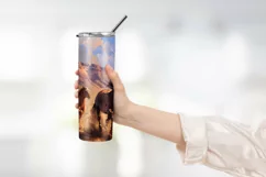 Group Of Running Horse Together Tumbler Wrap Design Product Image 2
