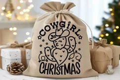 Cowgirl Christmas Cut file for Cricut Cute Cactus Christmas Product Image 5