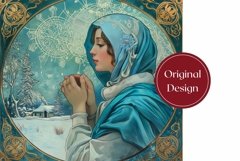 Christmas Tumbler Sublimation, Winter Village Tumbler PNG Product Image 2