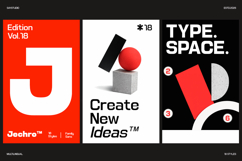 Jechro - Modern Geometric Family Font Product Image 2