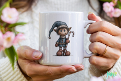 Whimsical Blue Christmas Clipart Product Image 4