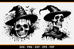 Halloween SVG, Skeleton, Scary Ghost SVG PNG, T shirt Design Product Image 2