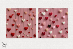 Valentine's Day Digital Paper, background clipa Product Image 2