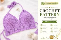 Scalloped Crochet Bralette Top Pattern PDF Product Image 4