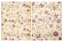 Shabby Chic, Purple, Papers, Junk Journal Product Image 2