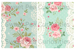 Flowers, Shabby Chic, Papers, Junk Journal Product Image 2