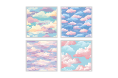 Pastel Sky Digital Paper Pattern Product Image 2