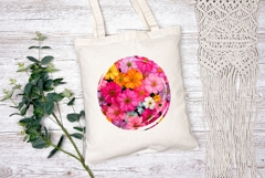 Cartoon Pink Flowers Illustration, Nature PNG, Summer PNG Product Image 2