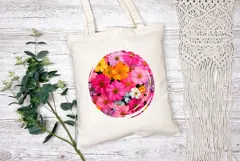 Cartoon Pink Flowers Illustration, Nature PNG, Summer PNG Product Image 2
