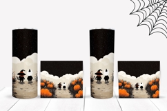 Cartoon Halloween Cats Tumbler, Halloween Pumpkins Tumbler Product Image 2