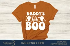 Daddy's Lil' Boo Halloween SVG PNG Sublimation |Boo Witch Product Image 2