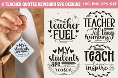 Teacher Quotes Keychain SVG Bundle Product Image 1