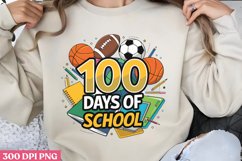 100 Days of School PNG, 100 Days Of School Sublimation PNG Product Image 1