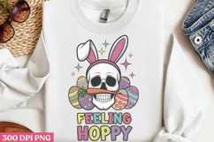 Feeling hoppy PNG, Funny Skeleton Sublimation PNG Product Image 2