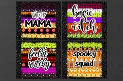 Halloween Inscription | 10 SEAMLESS Skinny tumbler designs Product Image 2