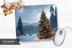 Winter Holiday Serenity Mouse Pad PNG Design Product Image 1