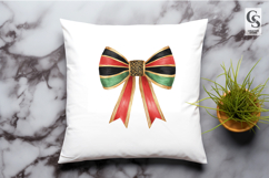 Kwanzaa Ribbon Bow Watercolor Clipart Sublimation PNG Product Image 3