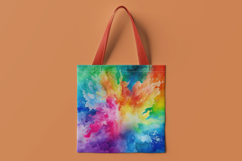 Rainbow Watercolor Splash Digital Paper Product Image 2