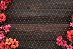 Floral Background Flat Lay, Wooden Background Designs Product Image 2