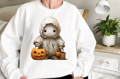Watercolor Cute Ghosts Clipart Product Image 2
