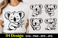 Kawaii Koala SVG PNG Product Image 1