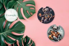 Car Coasters Mock Up, Round Car Coaster Sublimation Mockup Product Image 2