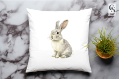Cute Bunny Watercolor PNG Clipart Product Image 3