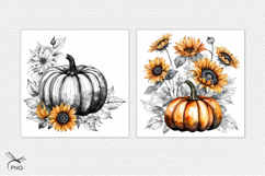 Autumn watercolor digital paper Product Image 2