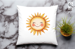 Cute Smiling Sun Clipart PNG Product Image 2