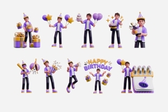 3D Cartoon Birthday Boy Collection Product Image 2
