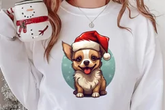 Christmas Dogs Sublimation Clipart, Christmas Dog Clipart Product Image 2
