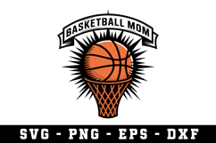Basketball Mom Svg |Basketball SVG Cut files | Cricut Product Image 1