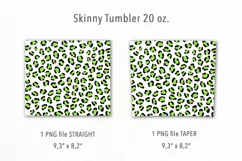 St Patrick's Day Leopard 20 Oz Skinny Tumbler Product Image 2