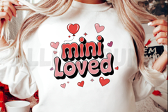 Mini Loved Valentines Day Design With Hearts And Retro Style Product Image 2