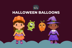 Halloween Balloons Clipart Product Image 2