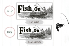 Fish On Mug Design, Fish Mug, Fisherman Mug Wrap Product Image 2