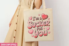 I'm a sucker for you PNG,Retro Valentine PNG Product Image 2