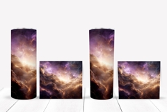 Purple Tumbler Wrap, Cosmic Sky Tumbler Sublimation Product Image 2