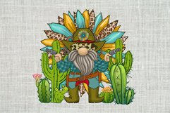 gnome Cowboy Sublimation, Western bundle, Sunflower Boho Product Image 11