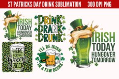 ST PATRICKS DAY Drink Sublimation Bundle PNG Product Image 3