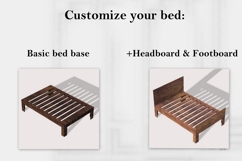 Miniature basic frame bed base digital file, dollhouse Product Image 2