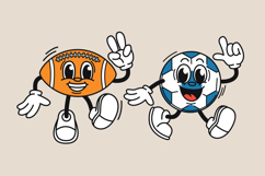 Sporty Mascot Characters - Cute Vector Clipart Set Product Image 3