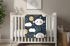 Minimal baby blanket mockup Product Image 3