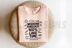 Weekend Forecast One Hundred Percent Lake Time Hand Drawn Product Image 2