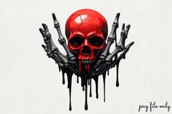 Valentines Skeleton Hand Clipart PNG Product Image 1