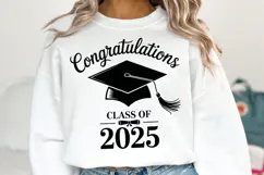 Congratulations Class of 2025 svg | Graduation | Shirt Svg Product Image 1